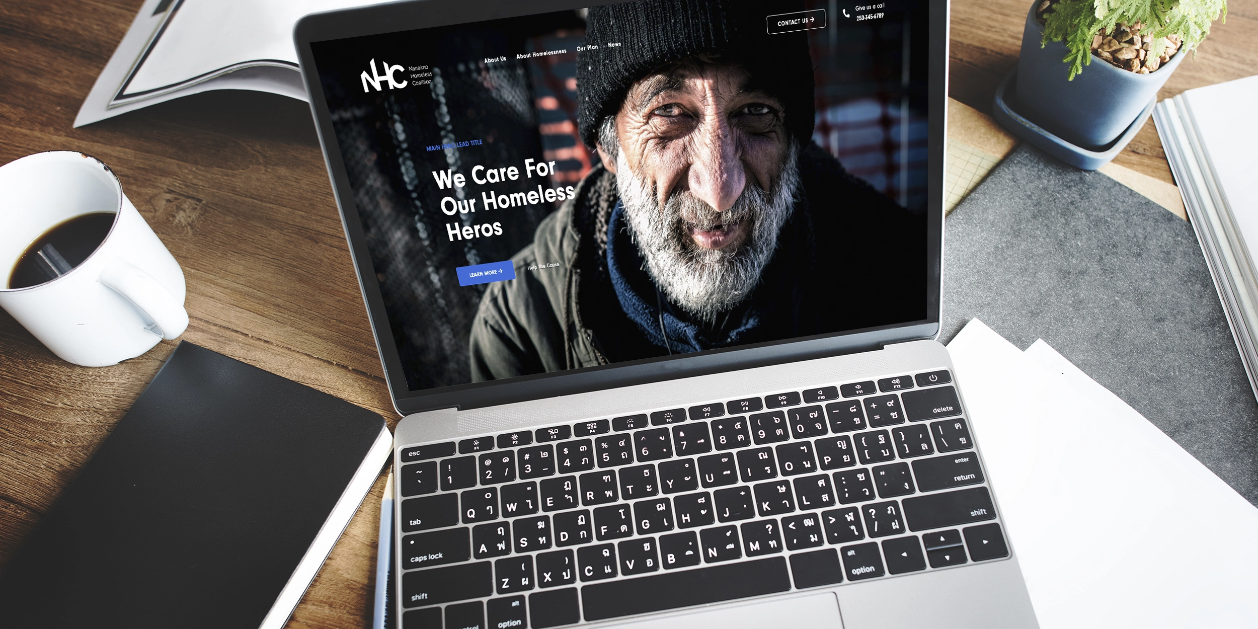 Nanaimo Homeless Coalition Website hero image